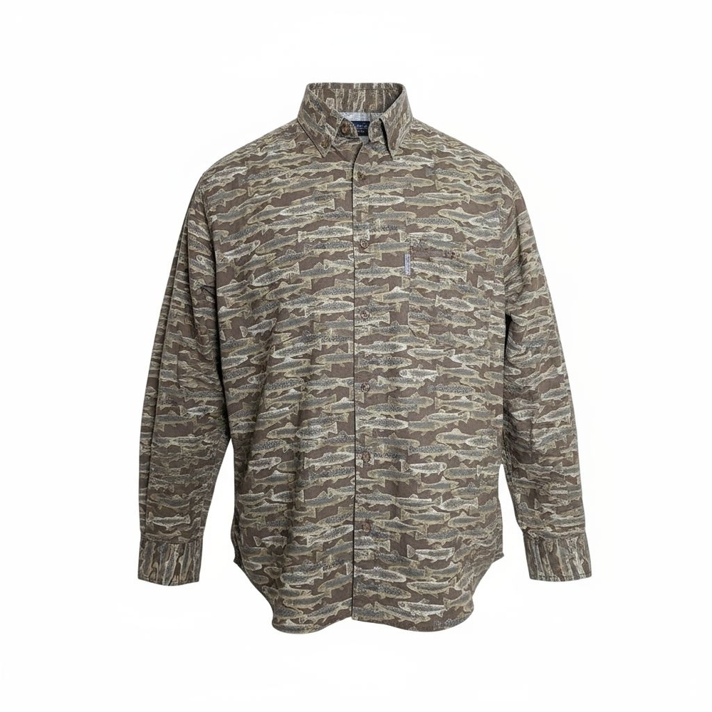 Woolrich Men's Tan Patterned Zip-Up Sweater